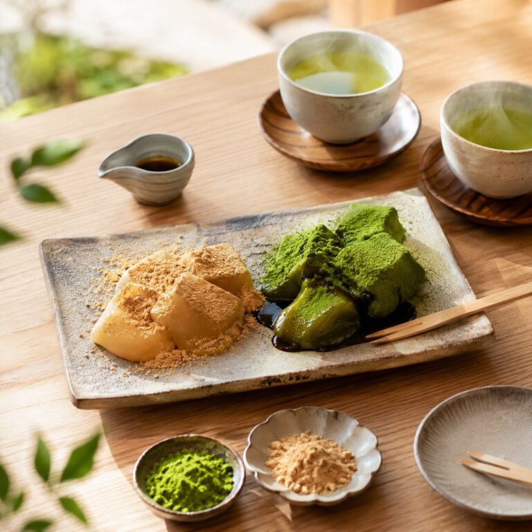 【楽天★4.4（3,600件）】京都 とろける わらび餅 きなこ＆抹茶 8個入りの口コミ調査！京都の和菓子専門店の実力