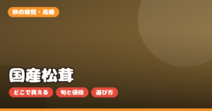 国産松茸 お取り寄せの選び方｜つぼみ・並・訳ありの違いと値段・時期を正直解説