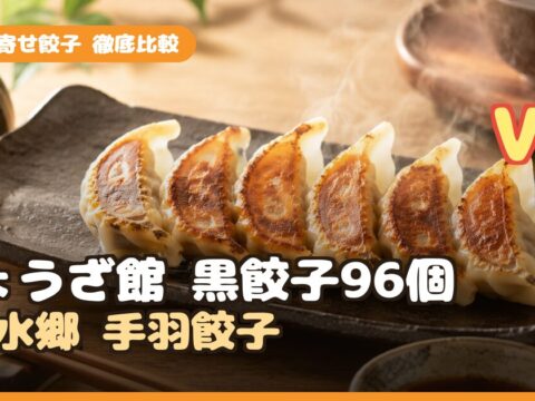 ぎょうざ館 黒餃子96個 vs 水郷 手羽餃子｜お取り寄せ餃子どっちが買い？コスパと味で比較