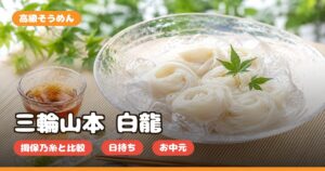 三輪山本 白龍の口コミ｜どこで買える・揖保乃糸との違い・お中元ギフト向きか正直レビュー