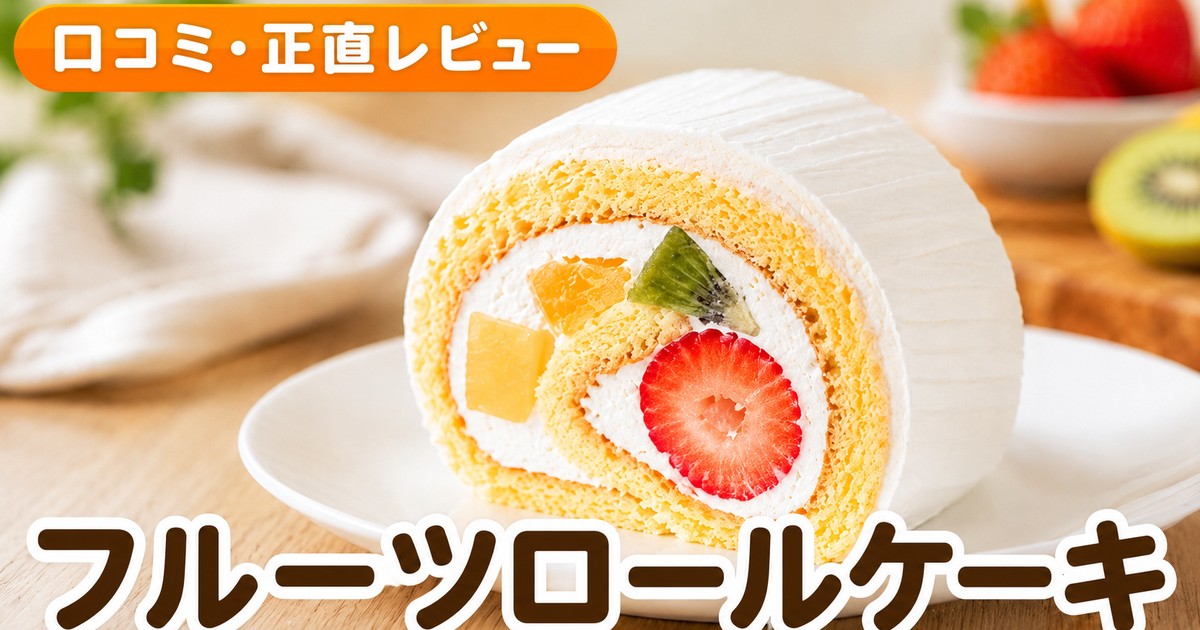 フルーツロールケーキの口コミ｜1万5千件4.46点検証
